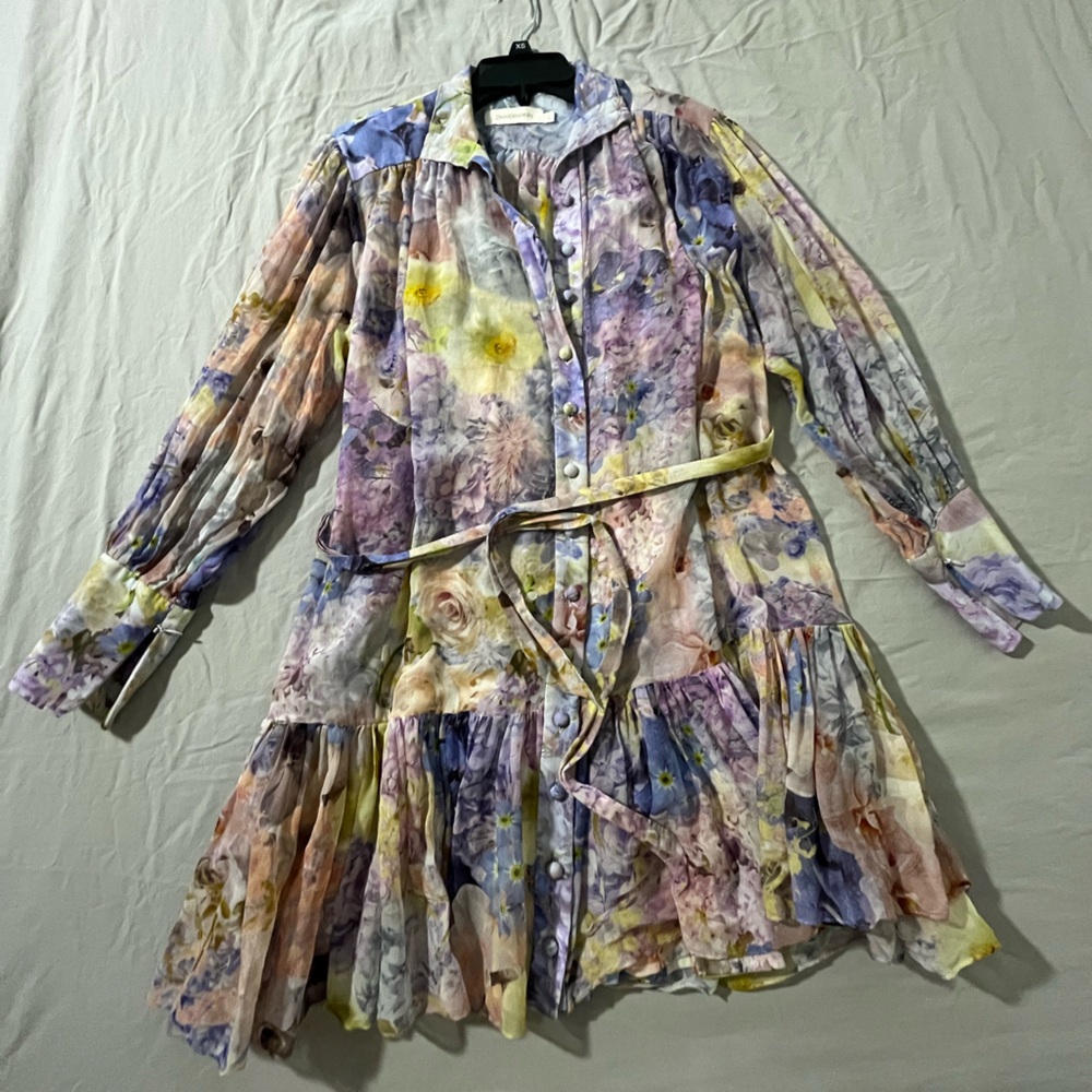 Zimmermann Lavender Floral Dress